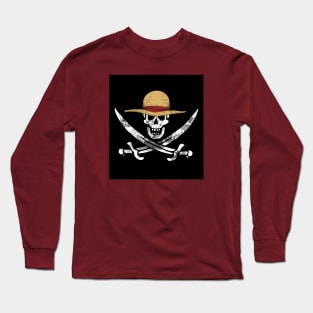 Pirate Flag skull Long Sleeve T-Shirt